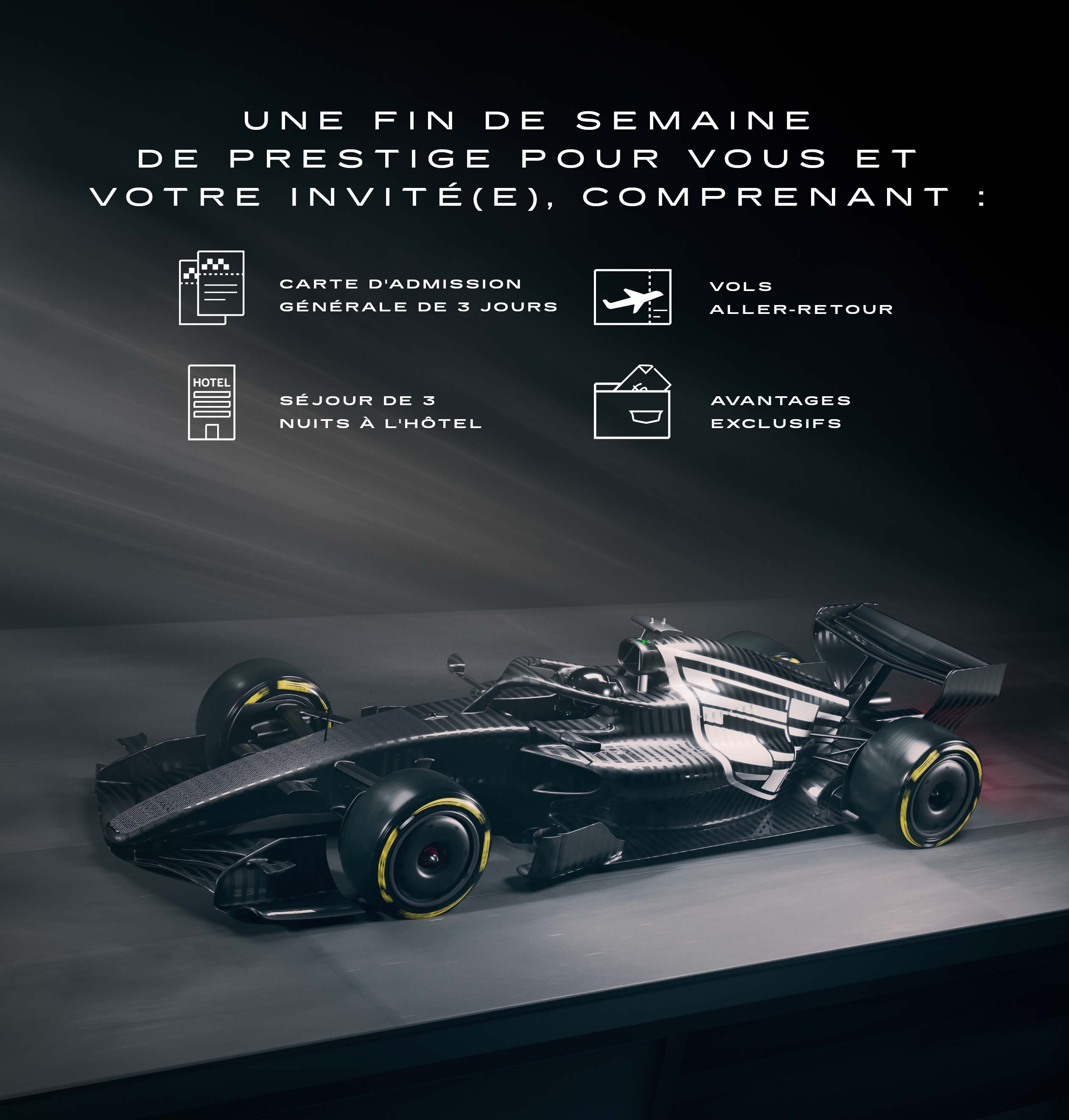 Participez et courez la chance de gagner une fin de semaine mémorable à Montréal au circuit de course automobile.